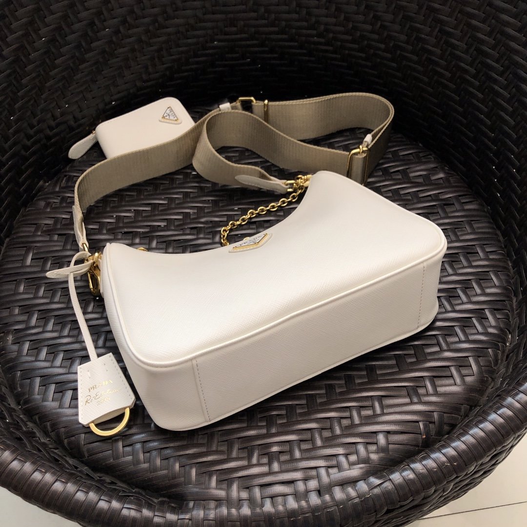 Pra*a nylon hobo bag-bh204 -23*17*6.5cm