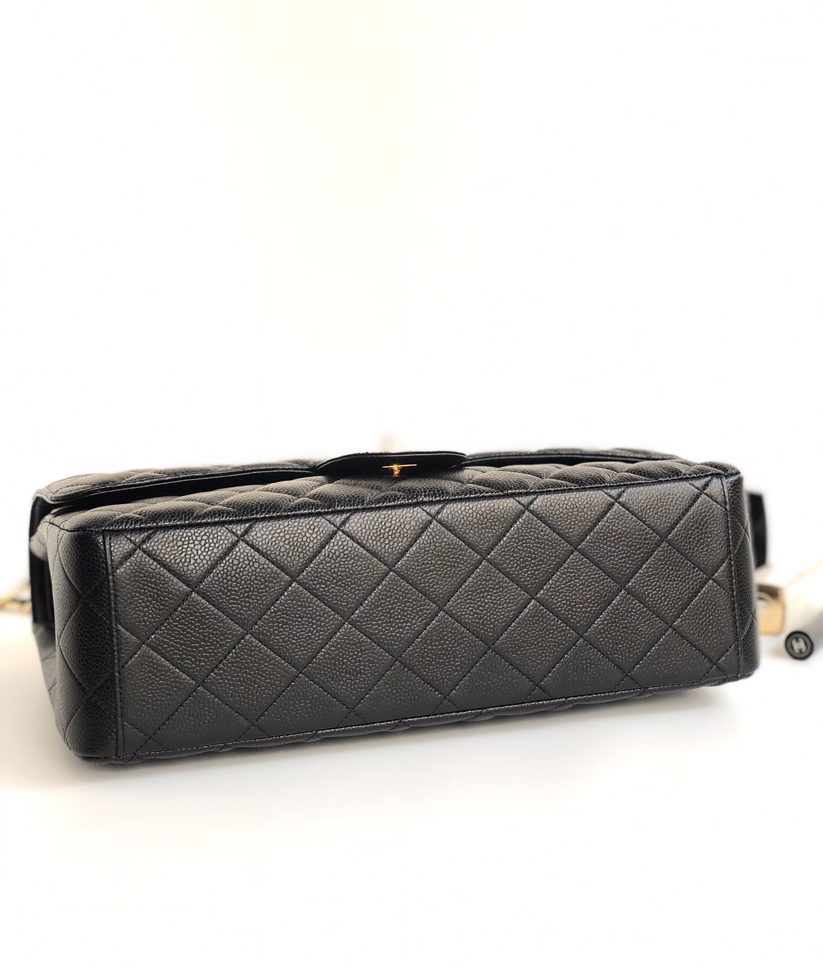 Ch@nel Flap Bag-Caviar Leather-Maxi-33CM