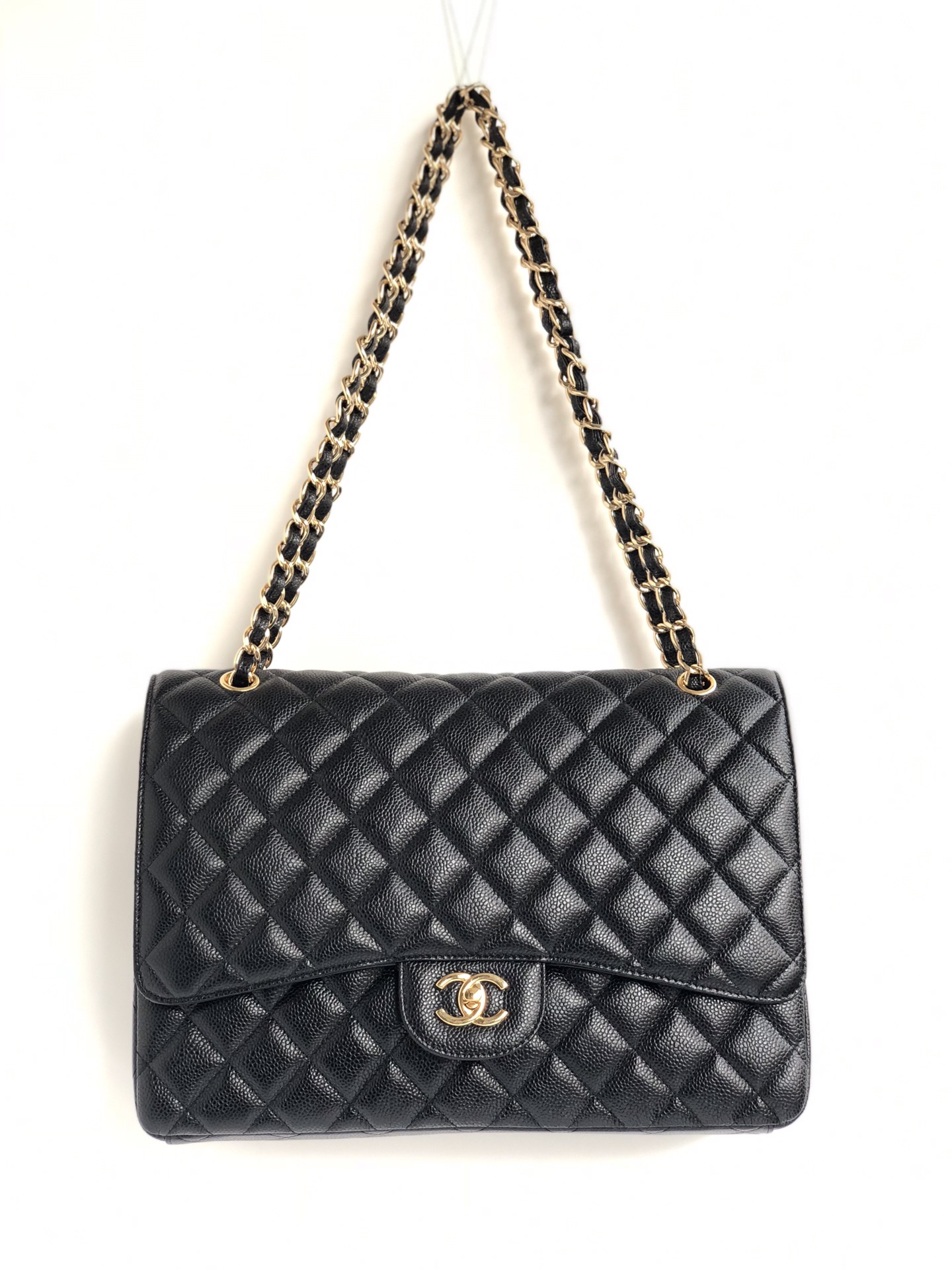 Ch@nel Flap Bag-Caviar Leather-Maxi-33CM