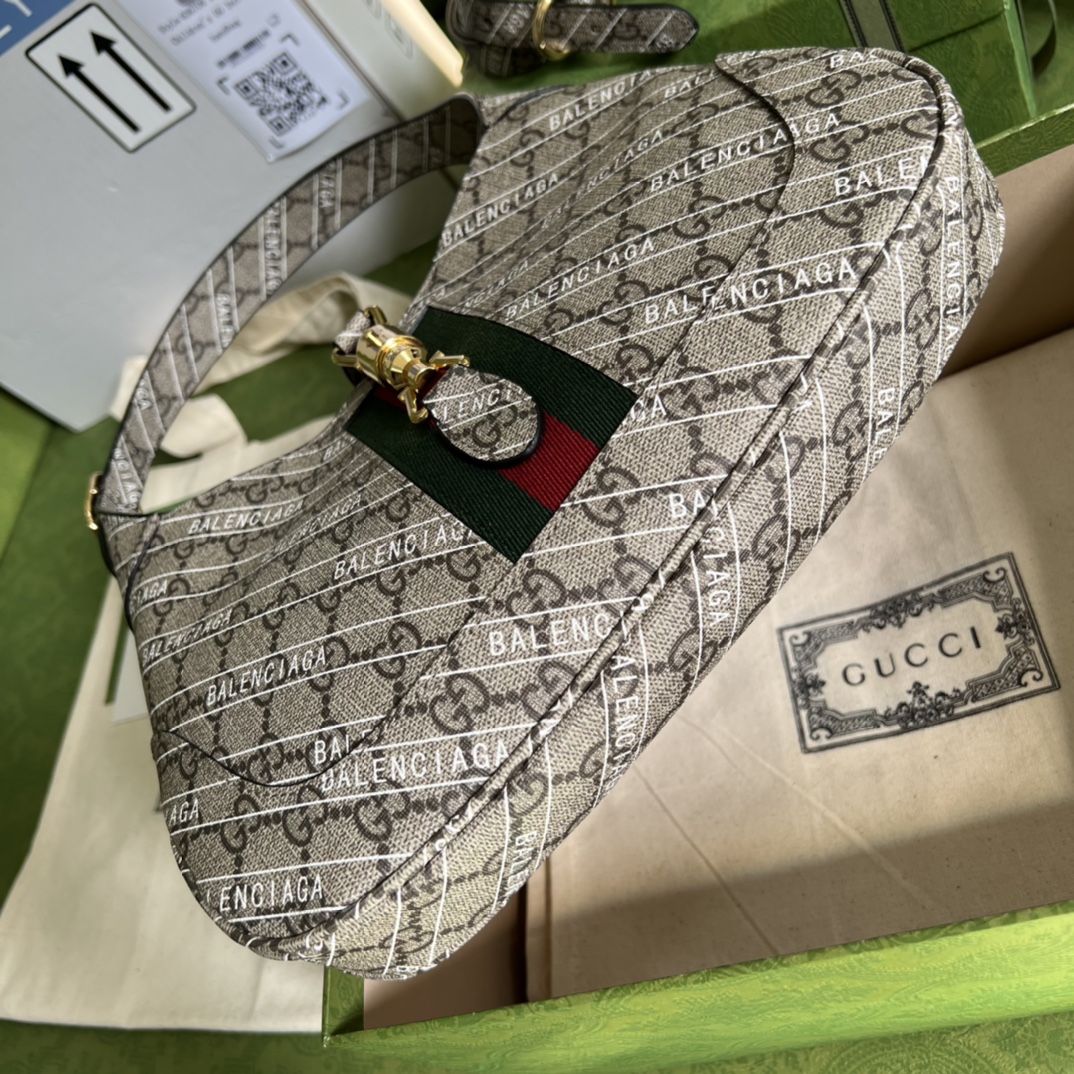g*u*i&Ba*len*cia*ga jackie 1961 hobo bag-28*19*4.5cm