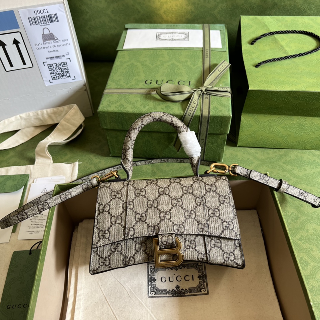g*u*i&Ba*len*cia*ga hourglass bag-19cm