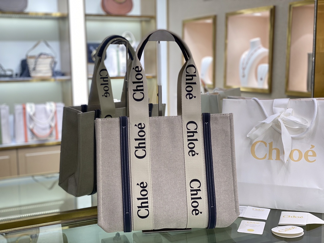 Chloe Woody Tote Bag