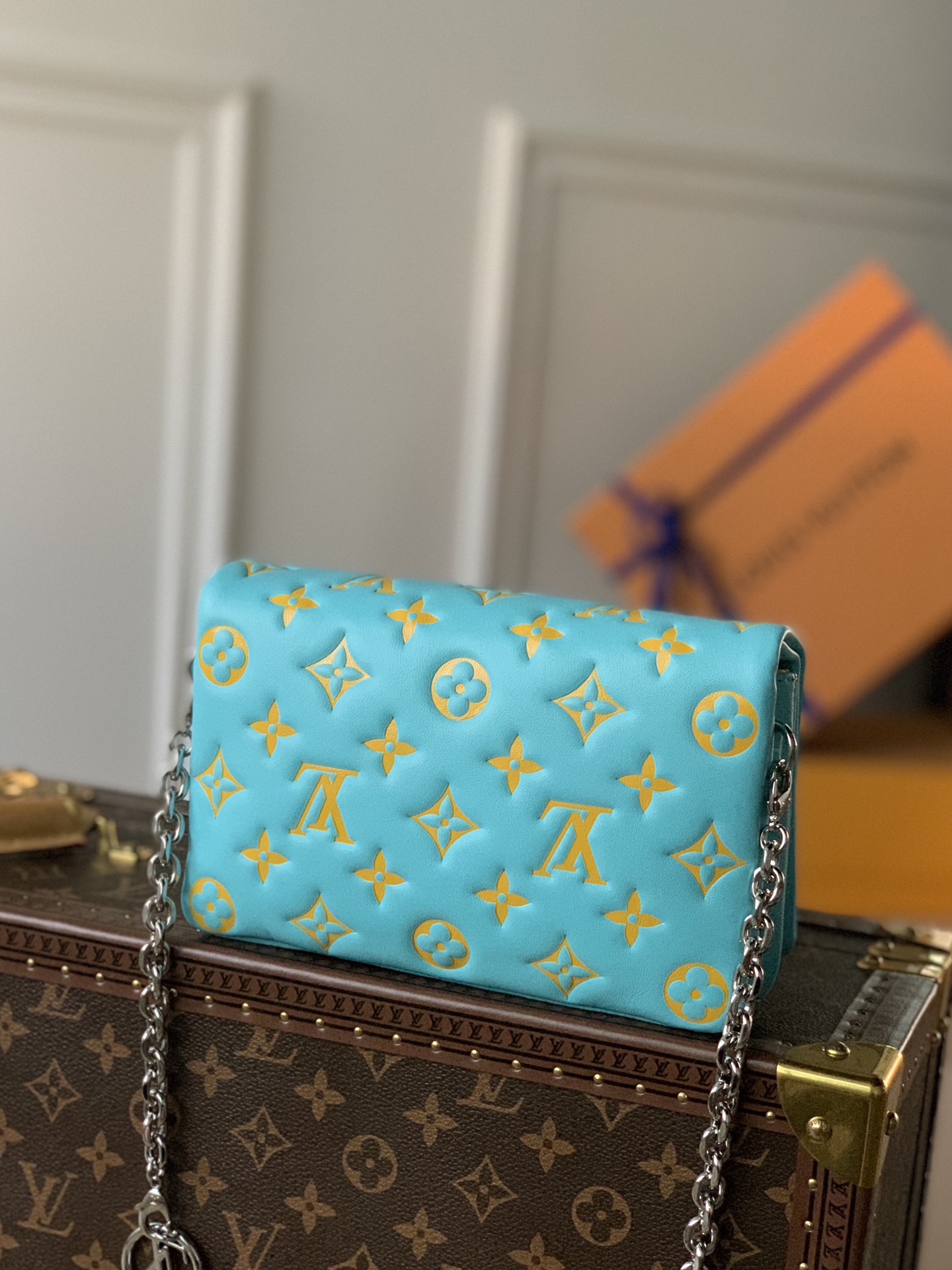 l**is V*t*n pochette coussin chain bag-20*14*8cm