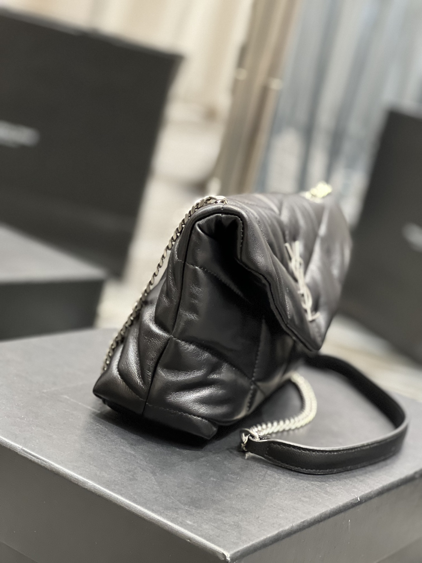 YSL Loulou Puffer-Lambskin Leather