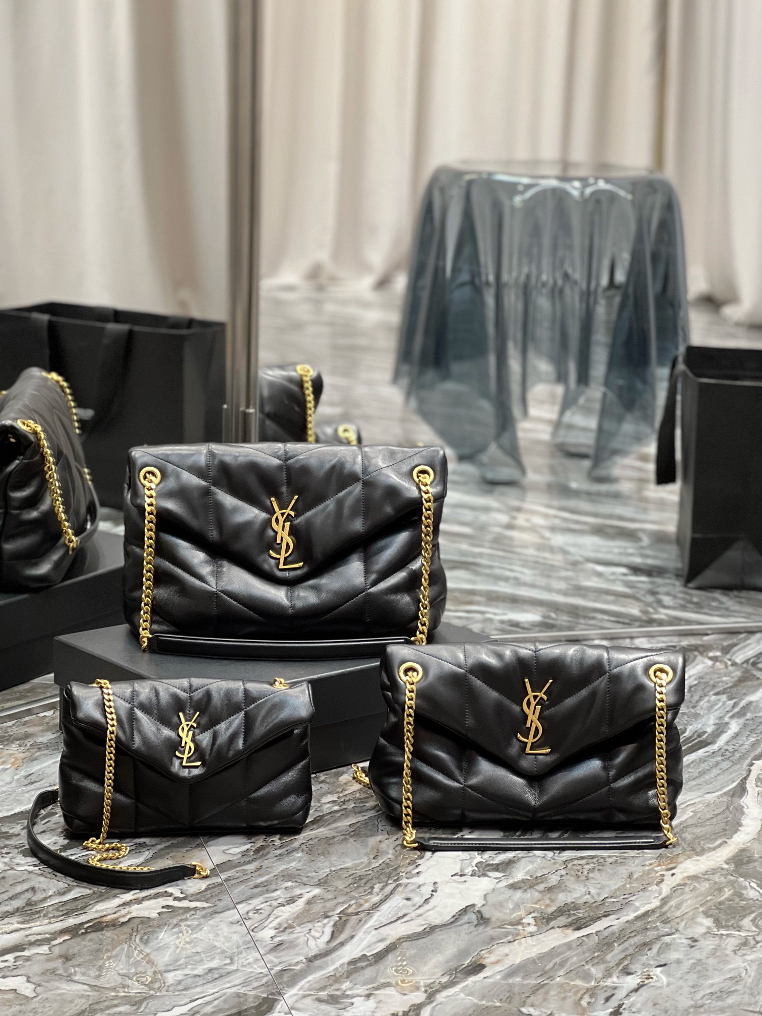 YSL Loulou Puffer-Lambskin Leather