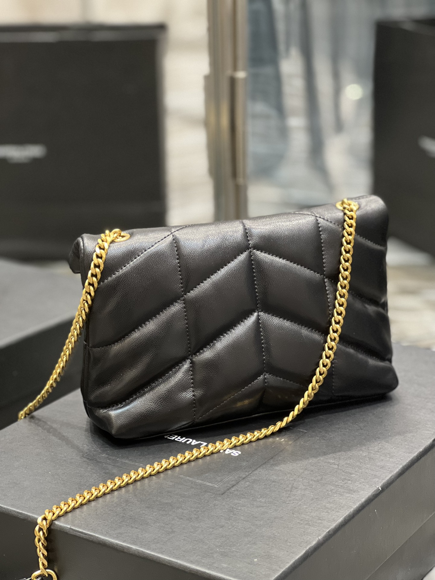 YSL Loulou Puffer-Lambskin Leather