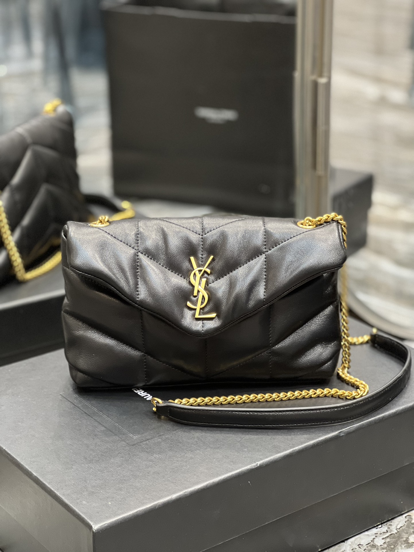 YSL Loulou Puffer-Lambskin Leather