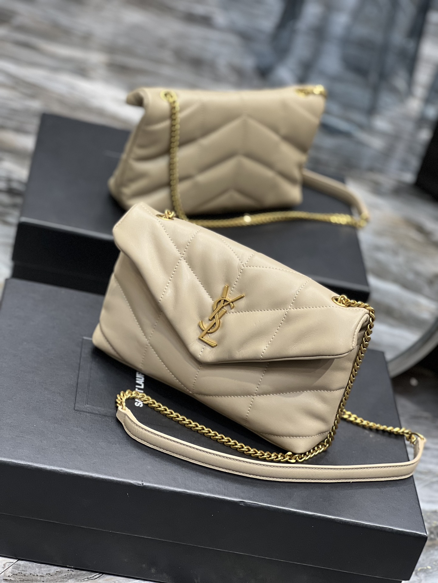YSL Loulou Puffer-Lambskin Leather