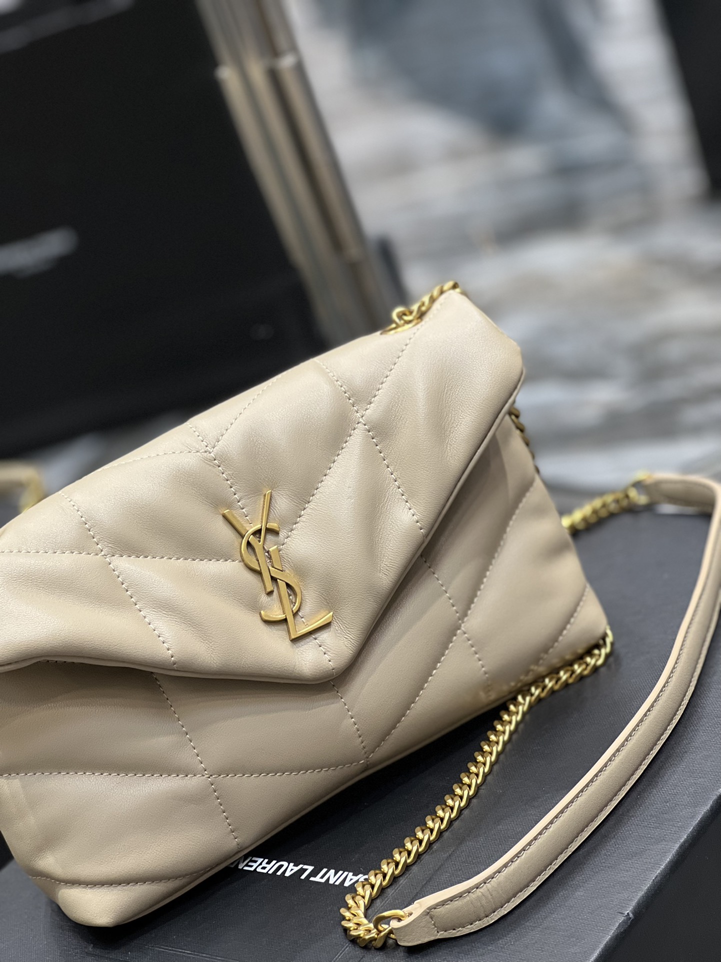 YSL Loulou Puffer-Lambskin Leather