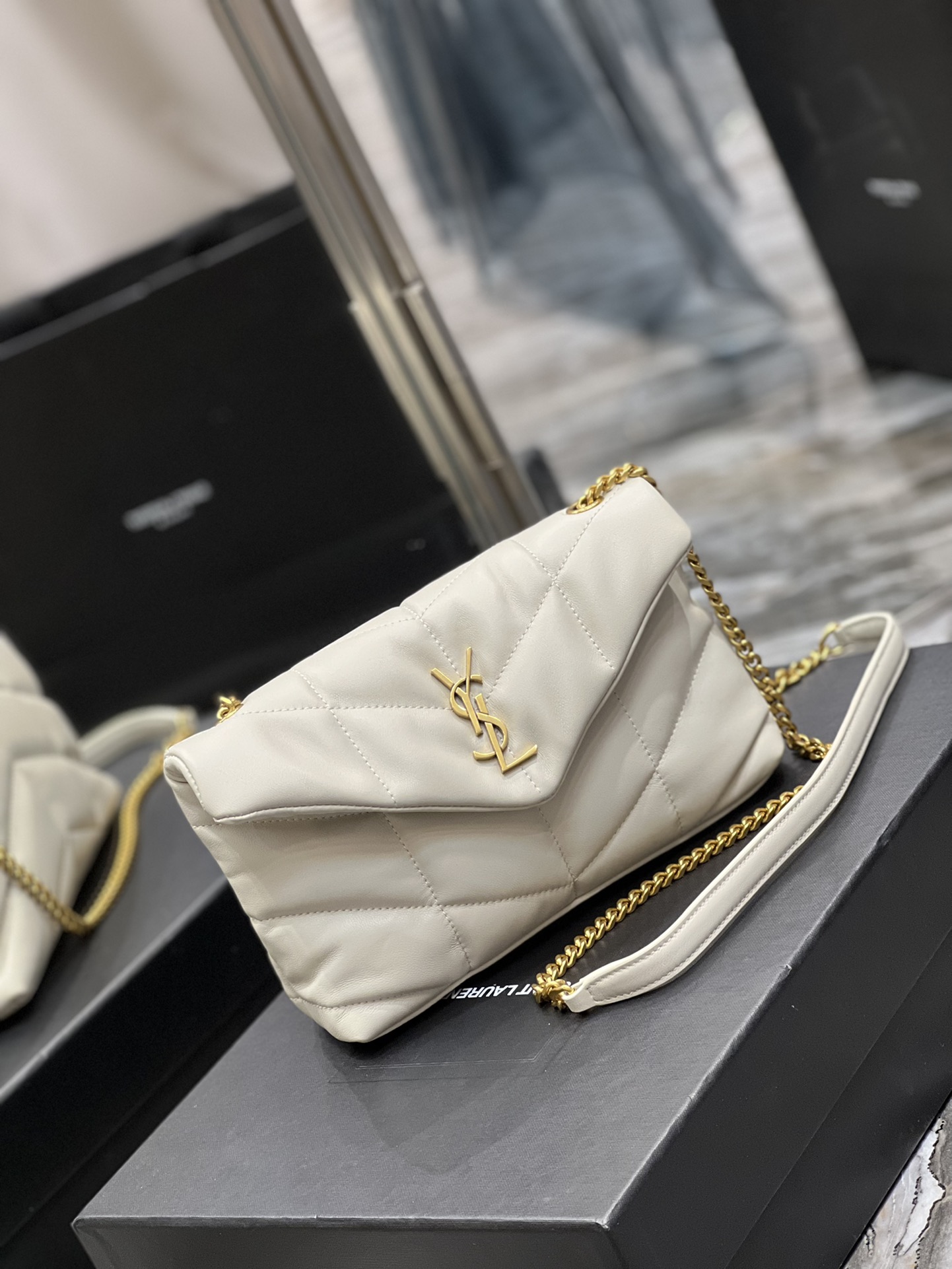 YSL Loulou Puffer-Lambskin Leather