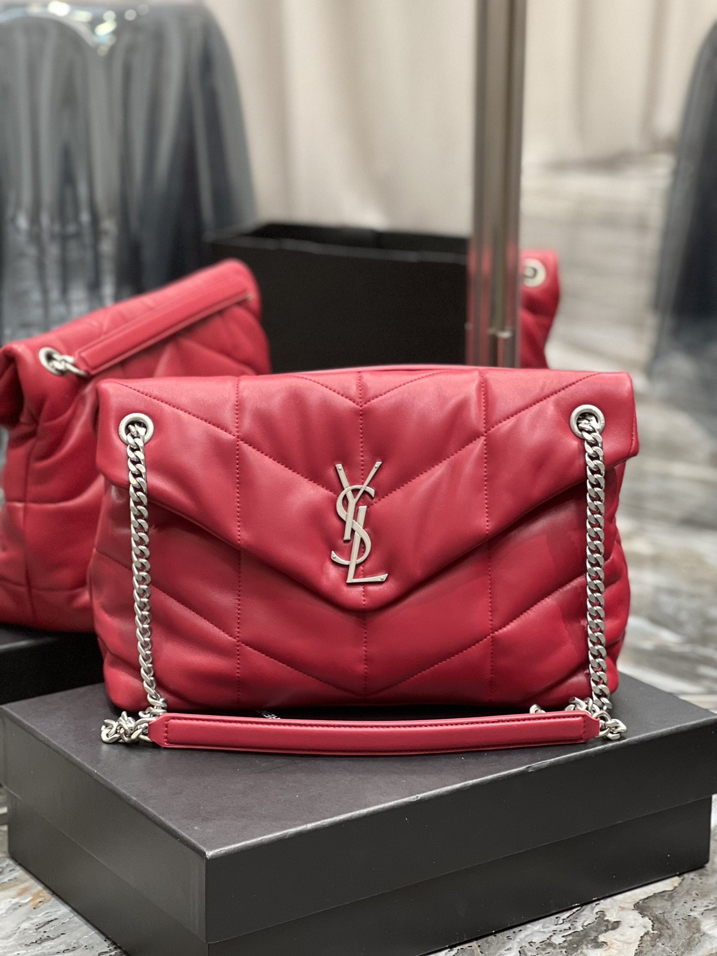 YSL Loulou Puffer-Lambskin Leather