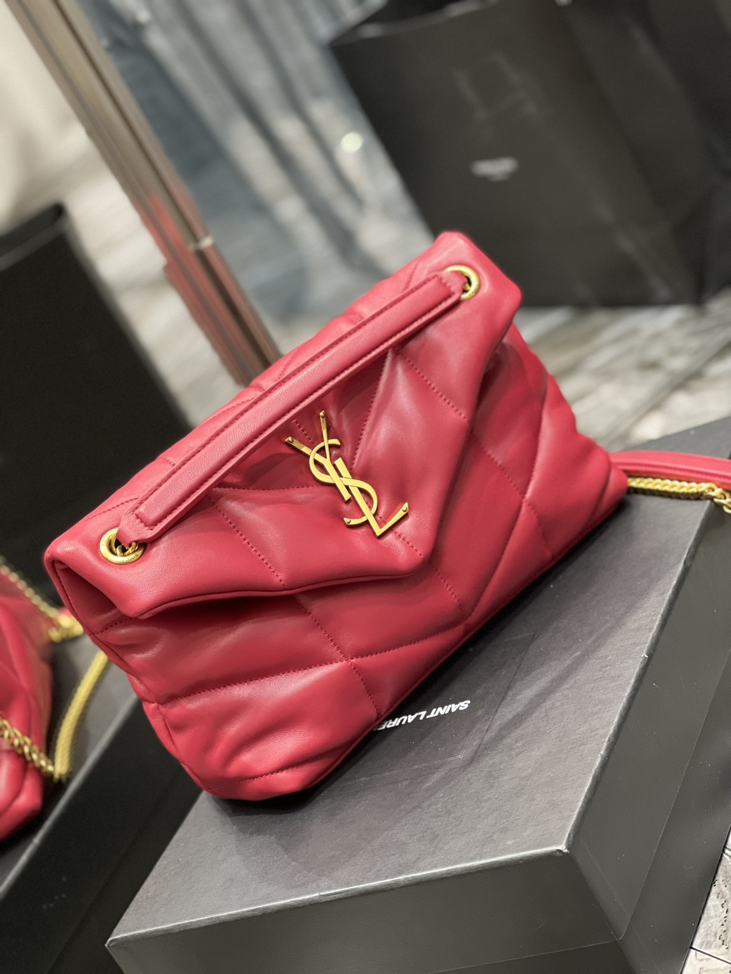 YSL Loulou Puffer-Lambskin Leather
