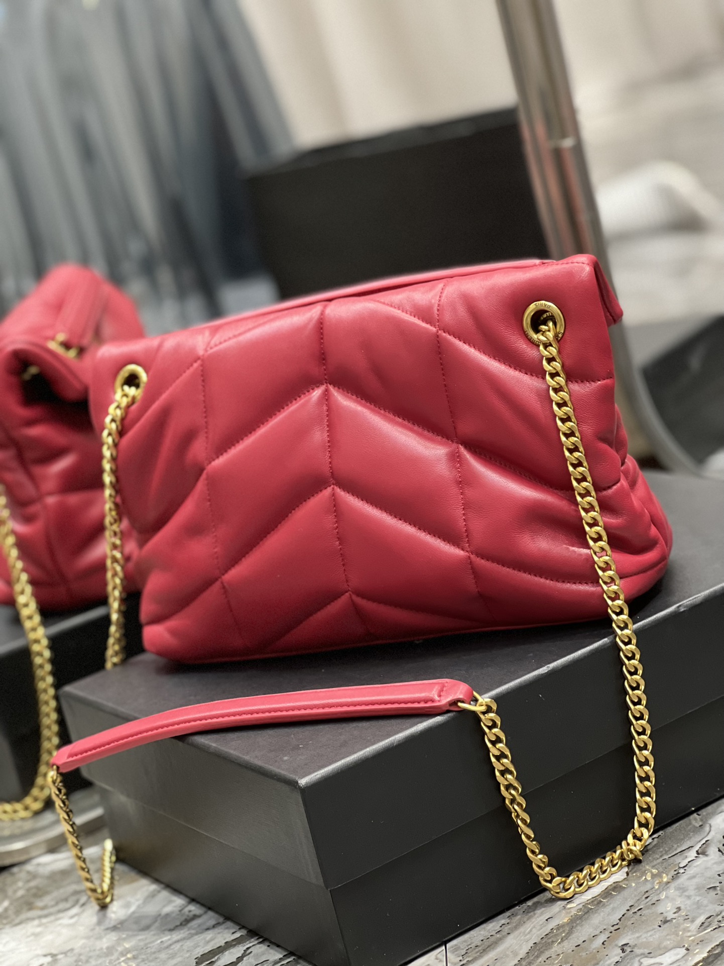 YSL Loulou Puffer-Lambskin Leather