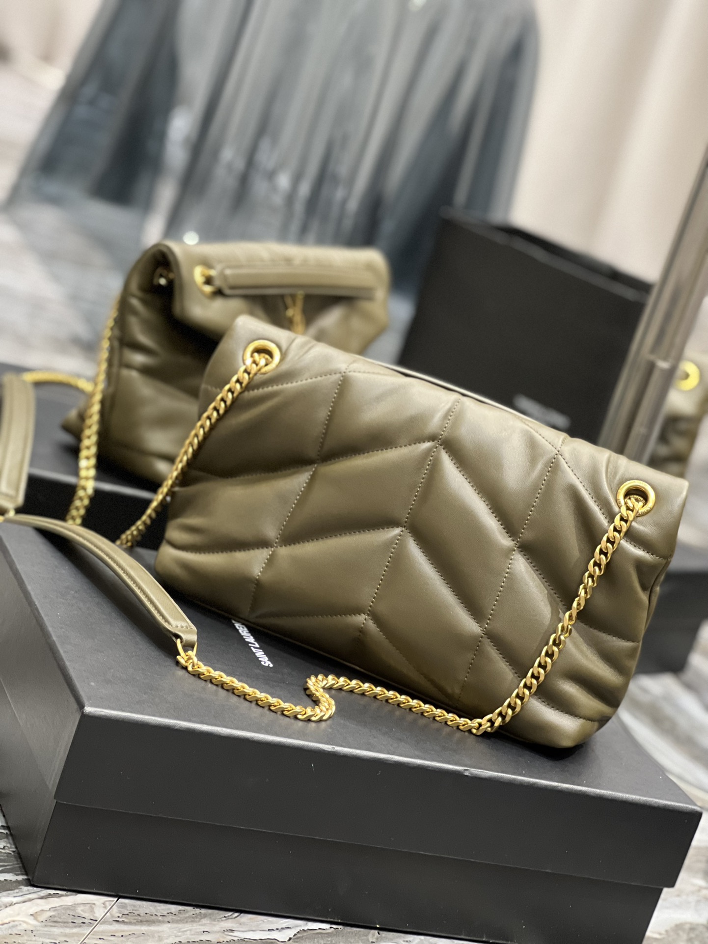 YSL Loulou Puffer-Lambskin Leather
