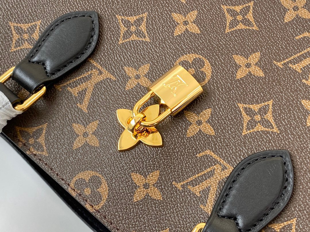 l**is V*t*n flower tote monogram canvas m43550-34*24*13cm