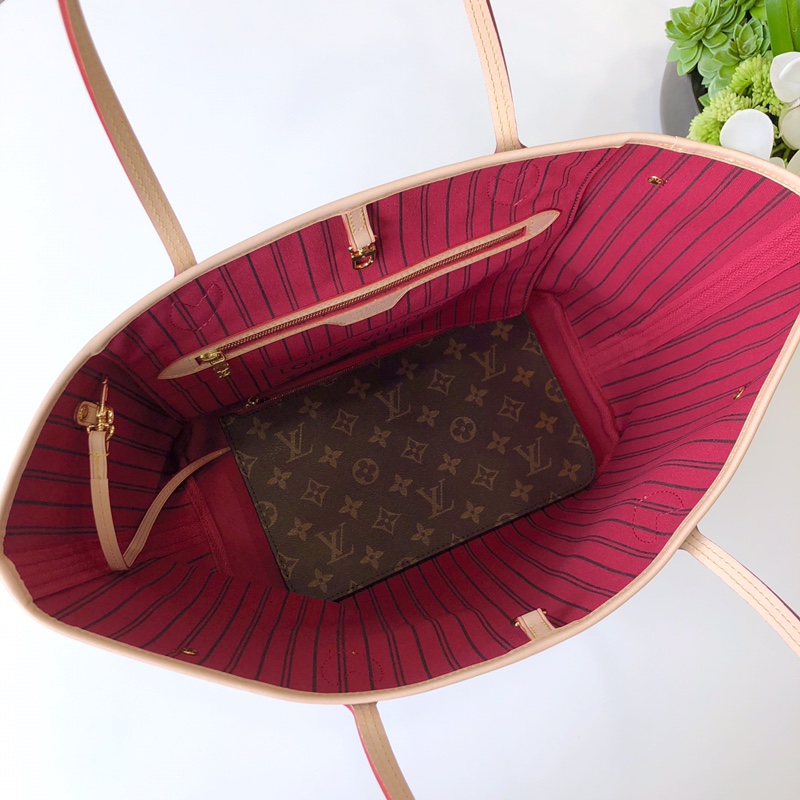 l**is V*t*n neverfull mm (rose red inside) -32*29*17cm