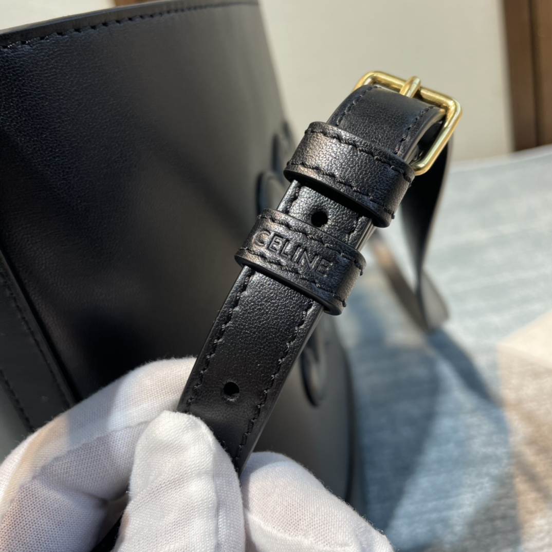 Ce**e cuir bucket-30×22×13cm