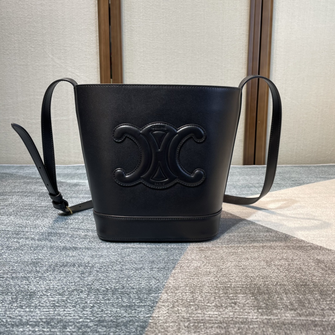 Ce**e cuir bucket-30×22×13cm