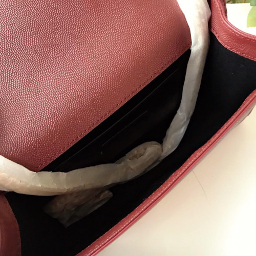 YSL Medium In Grain De Pouder Embossed Leather-24*14.5*5.5CM