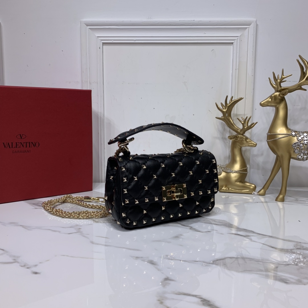 Valentino Garavani Rockstud Spike Bag-17x10x5.5CM
