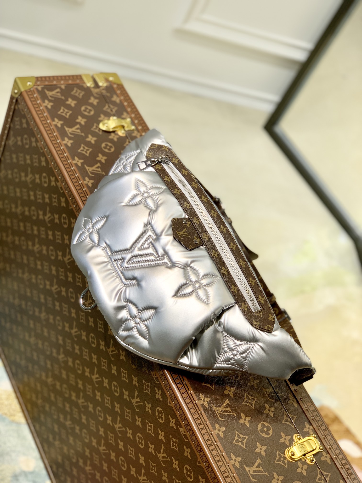 l**is V*t*n pillow maxi bum bag-44 x 24 x 7cm