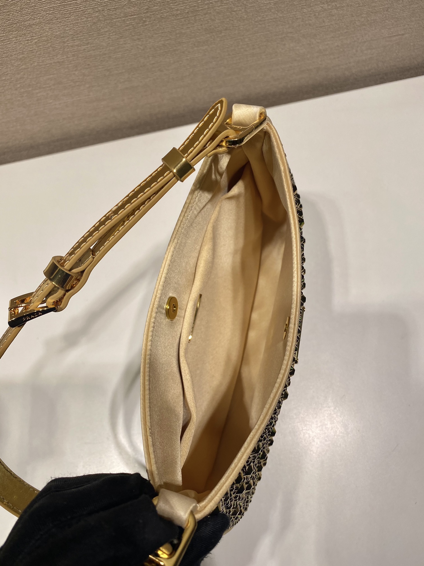 Pra*a cleo 1bc169 shoulder bag-22*18.5*4.5cm