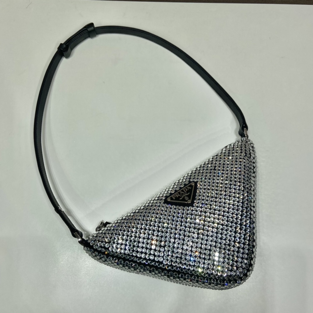 Pra*a triangle handbags lnq044-26*15*5.5cm