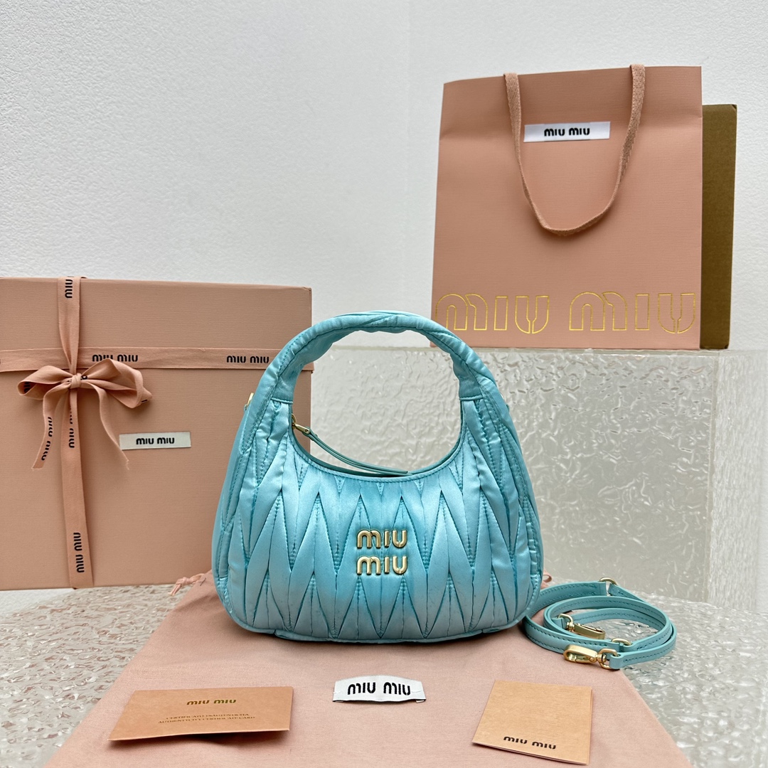 MiuMiu Wander Hobo Bag-20*6*17CM