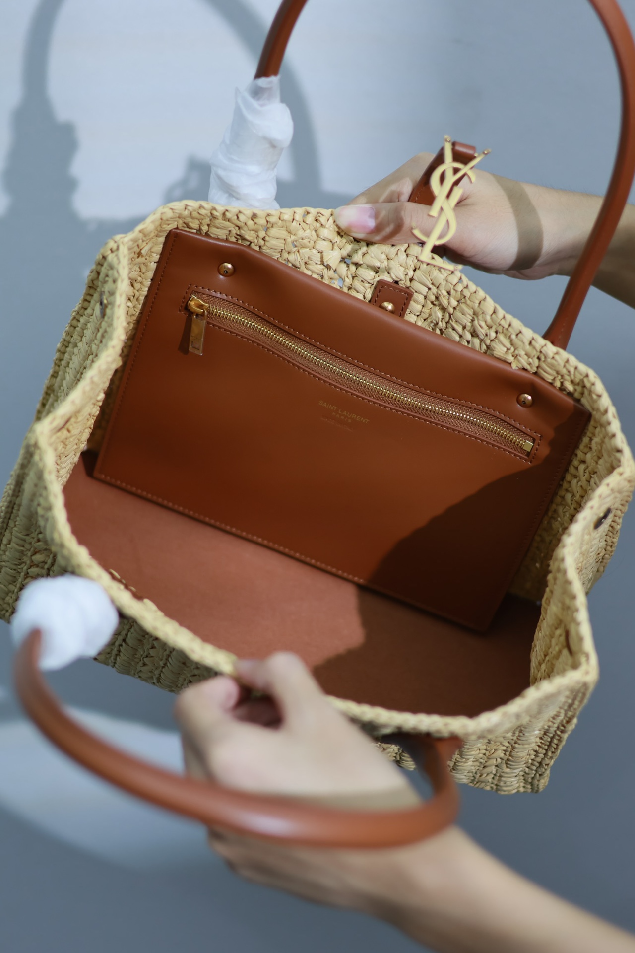 YSL Tote Woven Bag-29×21×9CM