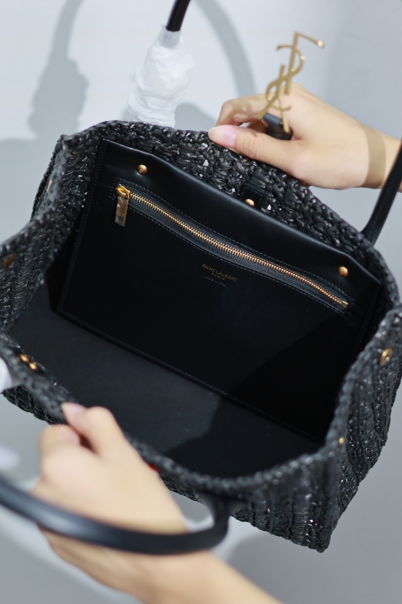 YSL Tote Woven Bag-29×21×9CM