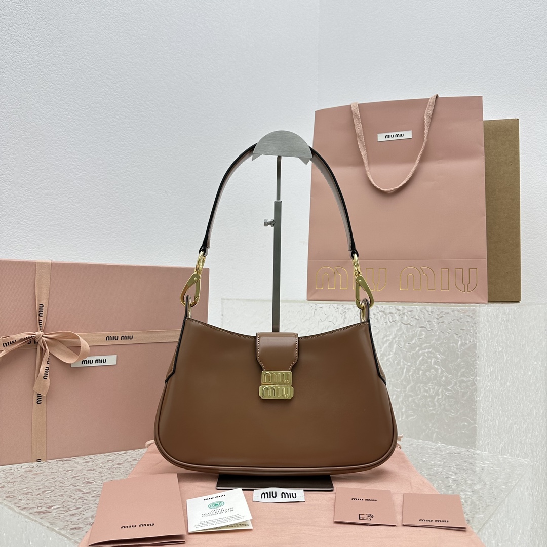 MiuMiu City calf hobo Bag-28*15*4CM