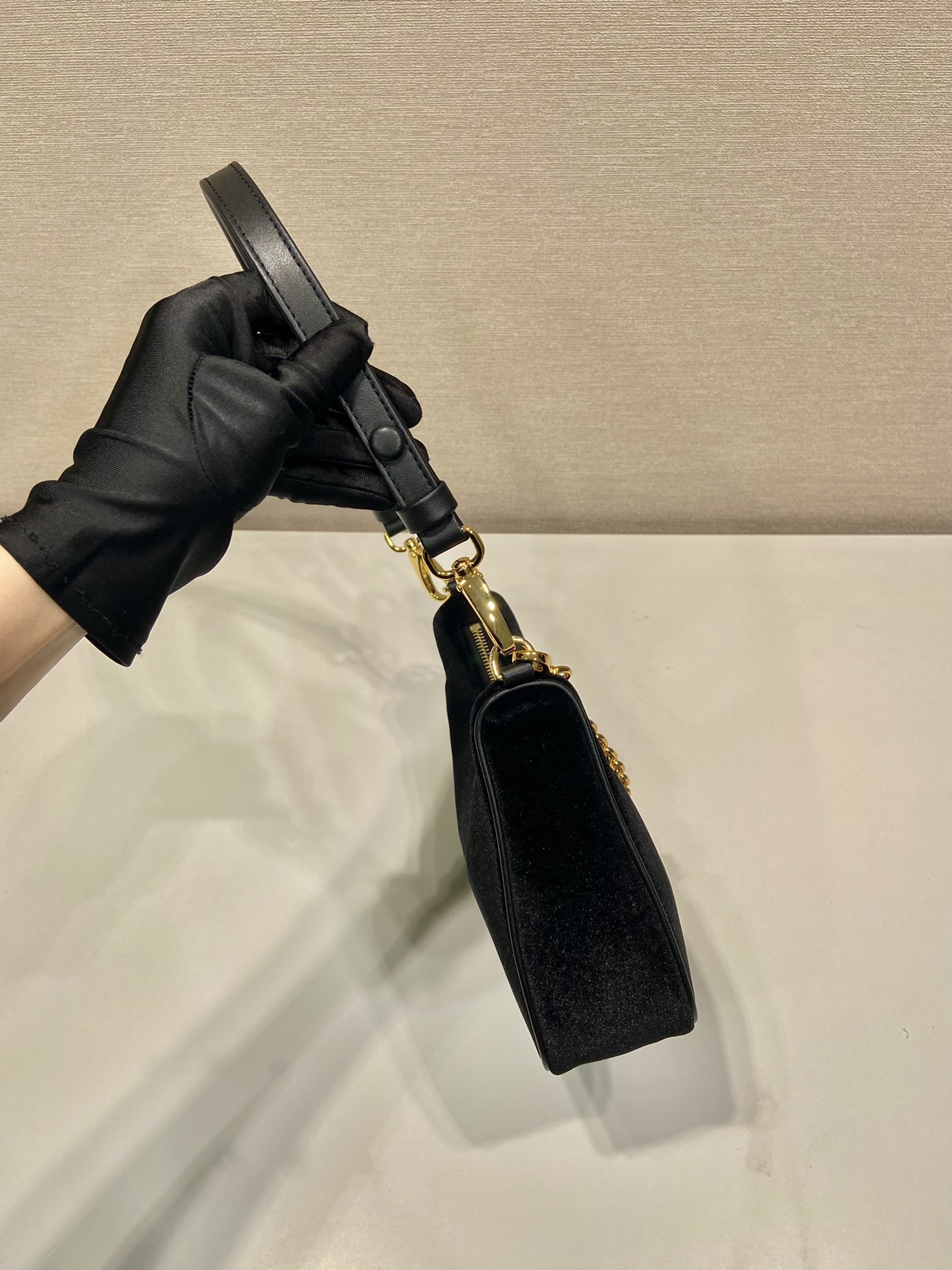 Pra*a nylon 1bc204b hobo bag-23*17*6.5cm