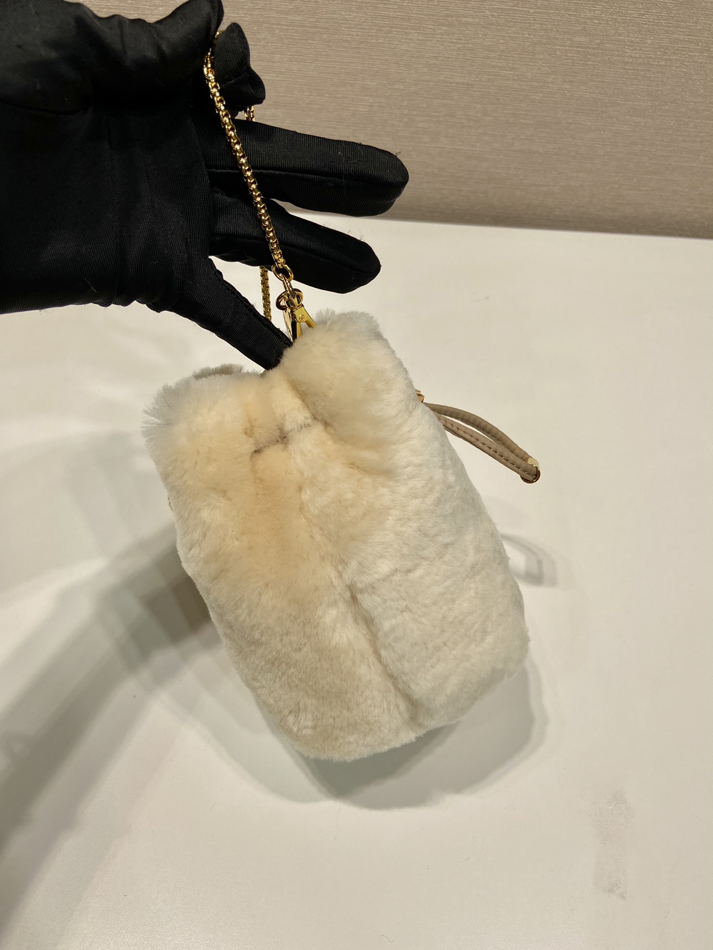 Pra*a woolen bucket 1nr016 bag-9*9.5*6cm