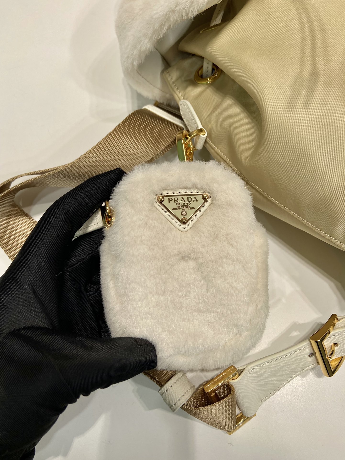 Pra*a backpack 1bz074 -20.5×25×11.5cm