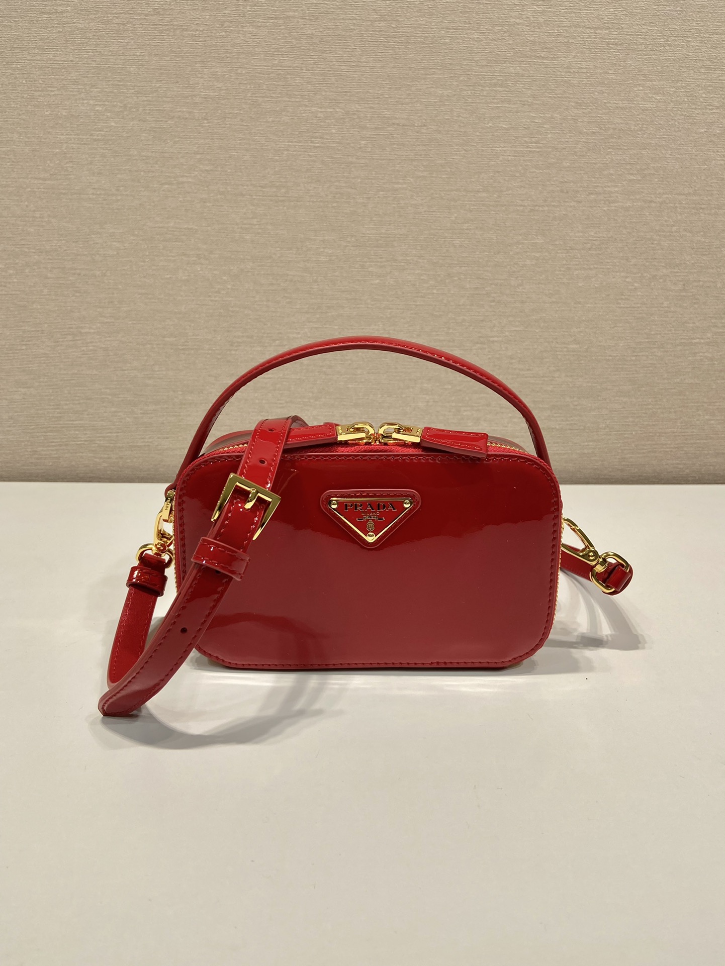 Pra*a patent 1bh206 bag-17.5*10.5*4.5cm