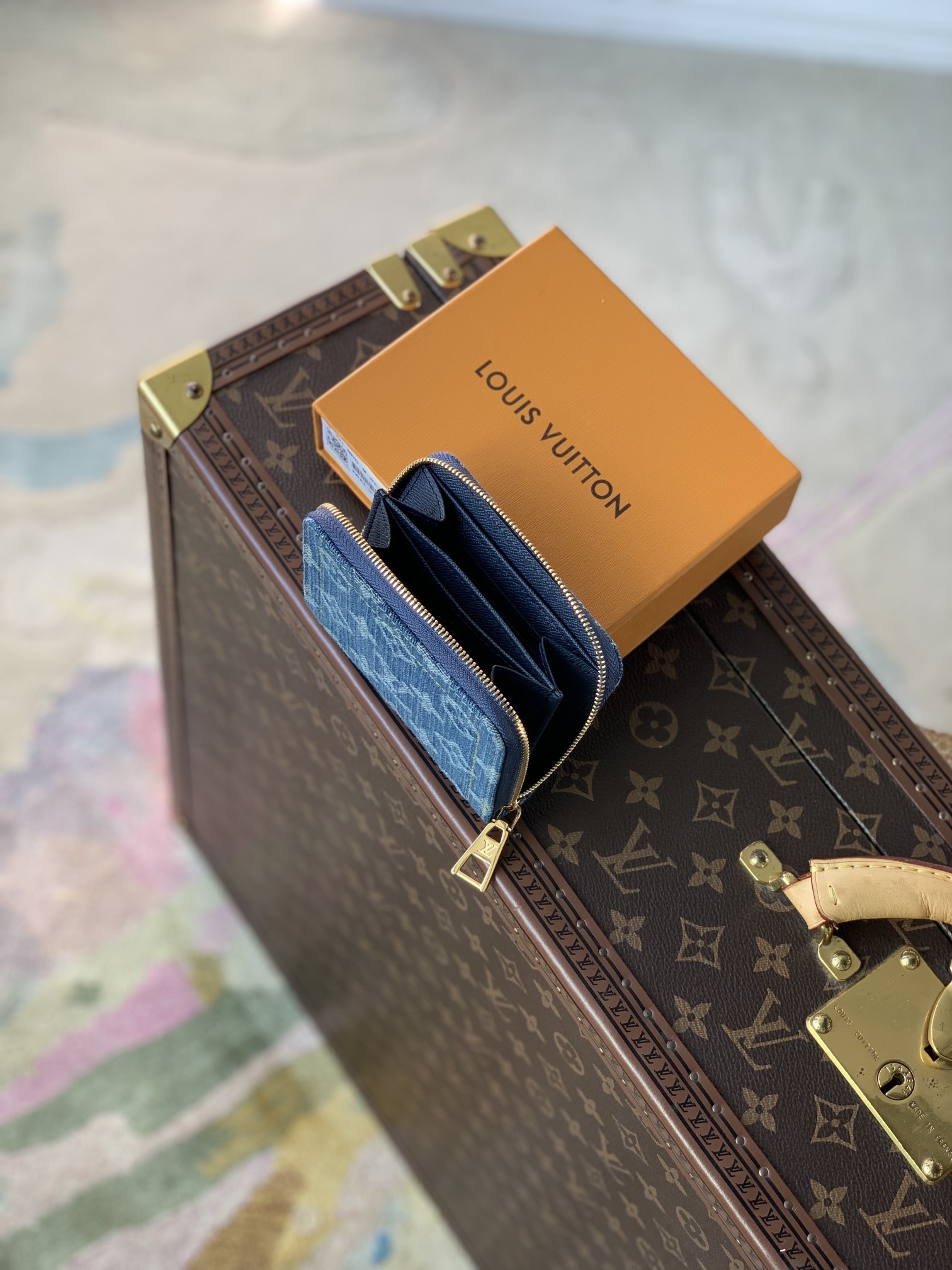 l**is V*t*n zippy wallet m82957-11*8.5*2cm