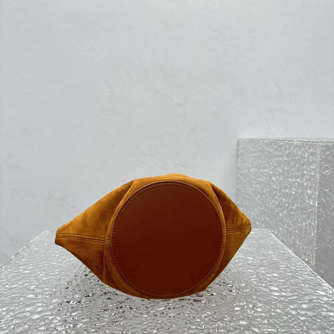 Khaki Lotus Mini Matte Handbag-16*16*15CM