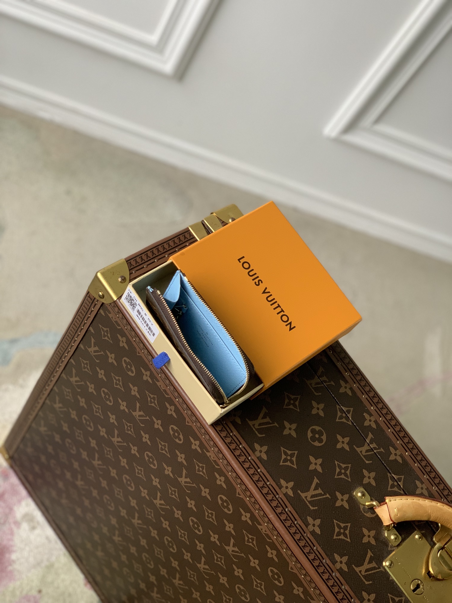 l**is V*t*n noa wallet-(blue inside)n40632-11x7x1.5cm