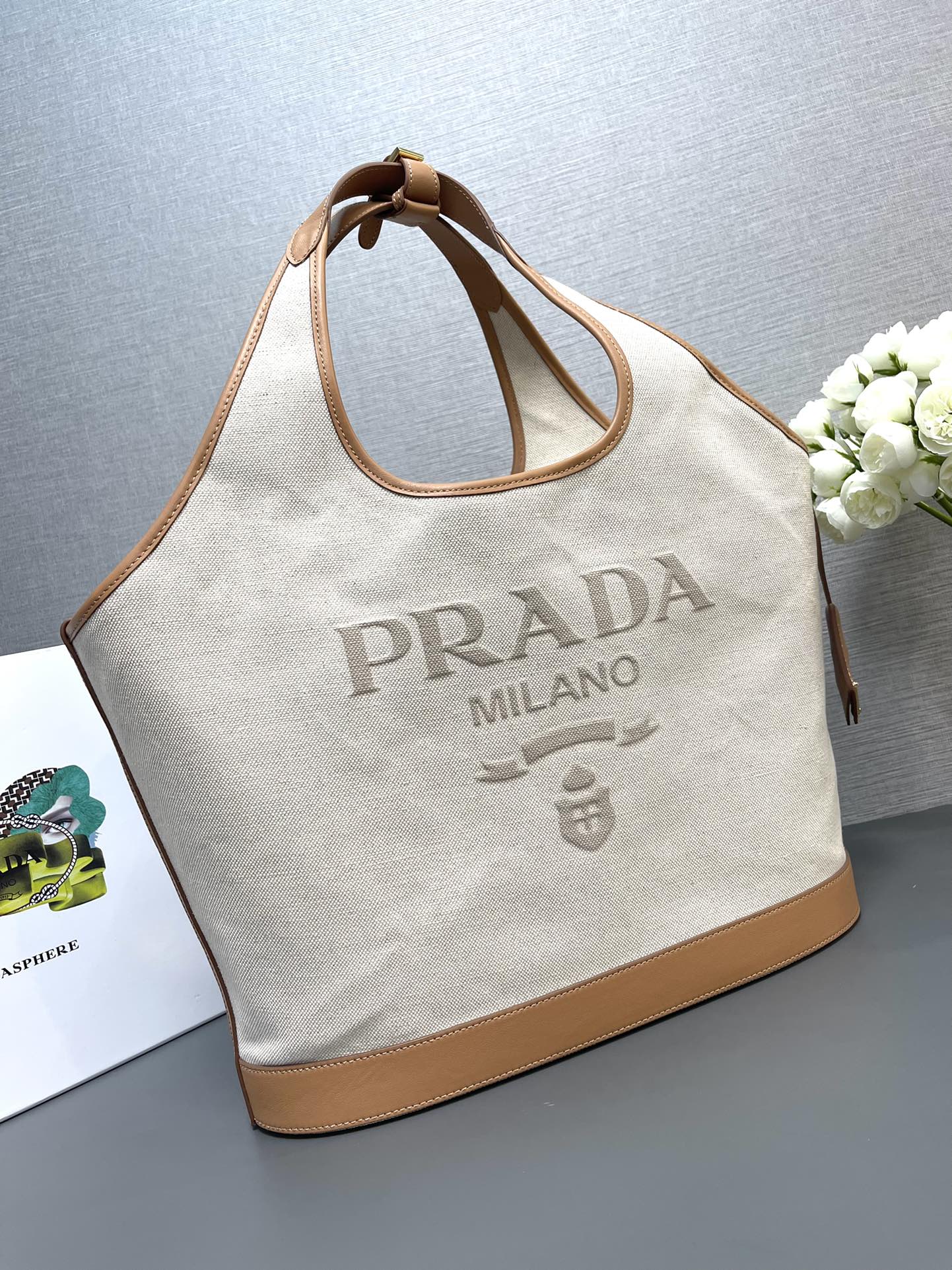 Pra*a 1bg472 tote bag-37.5X30X13cm