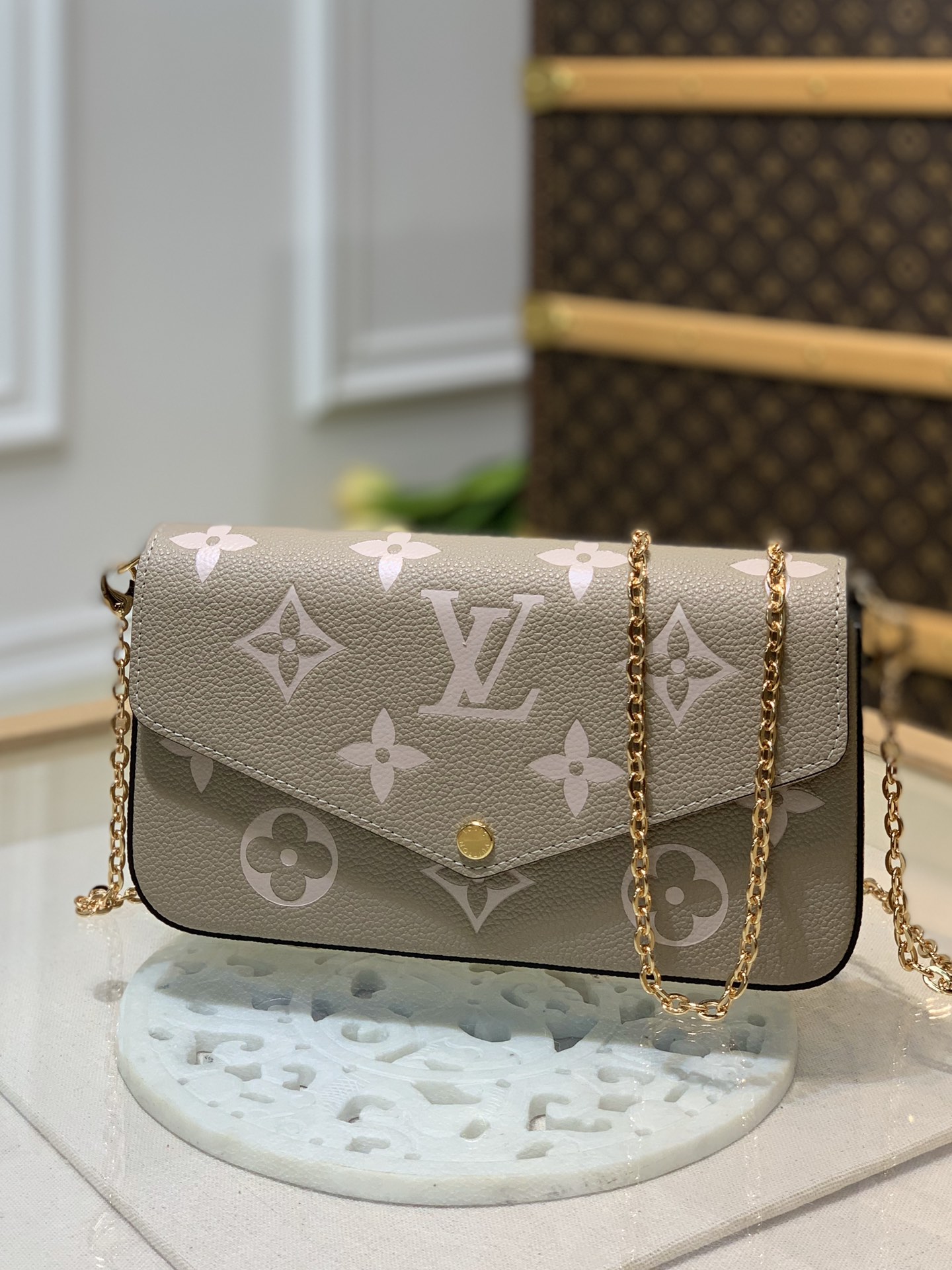 l**is V*t*n m83589 pochette félicie wallet -21*12*3cm