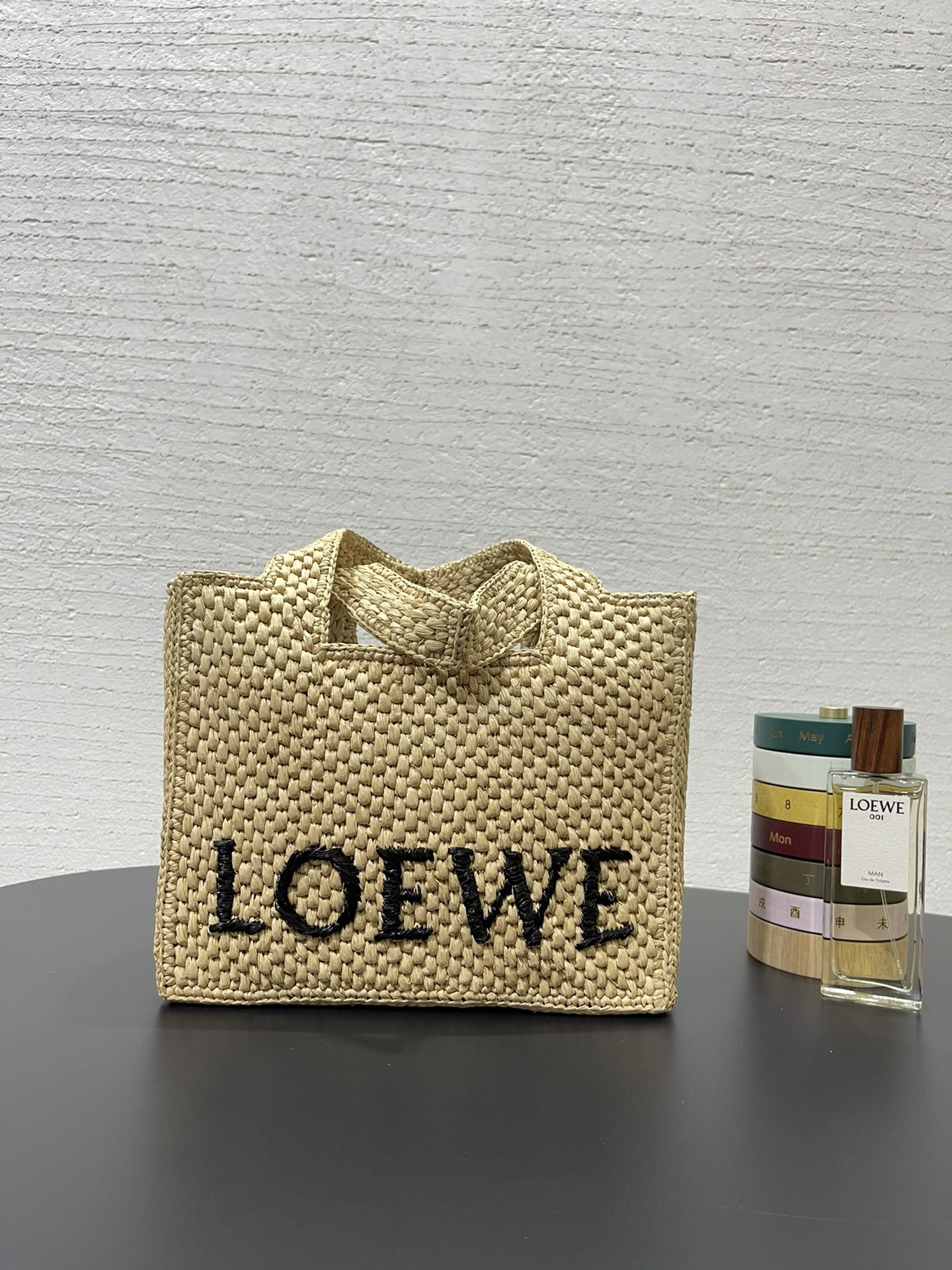 Loewe Raffia Font Tote Bag-24✕11✕19.5CM