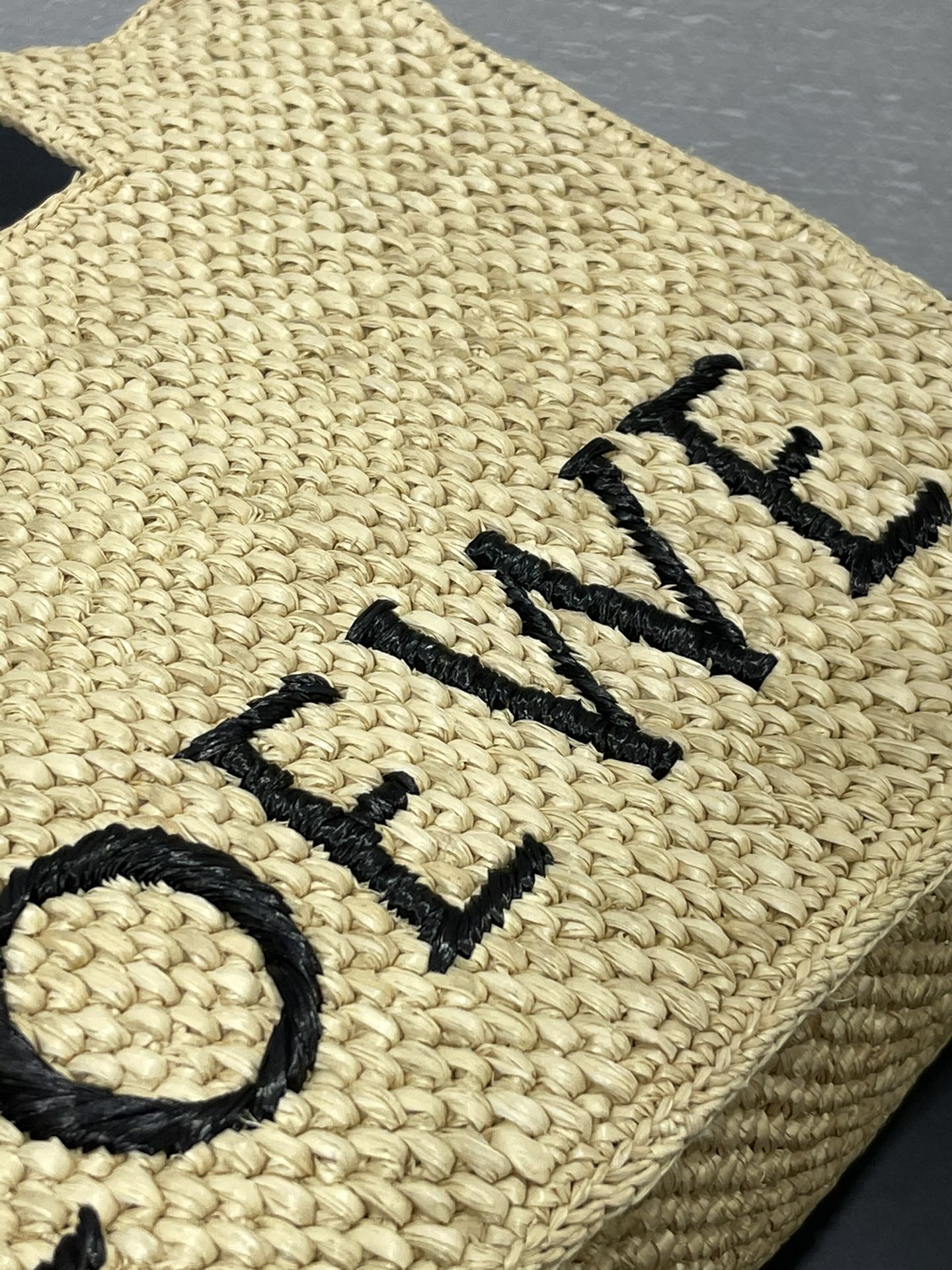 Loewe Raffia Font Tote Bag-30✕15✕25.5CM