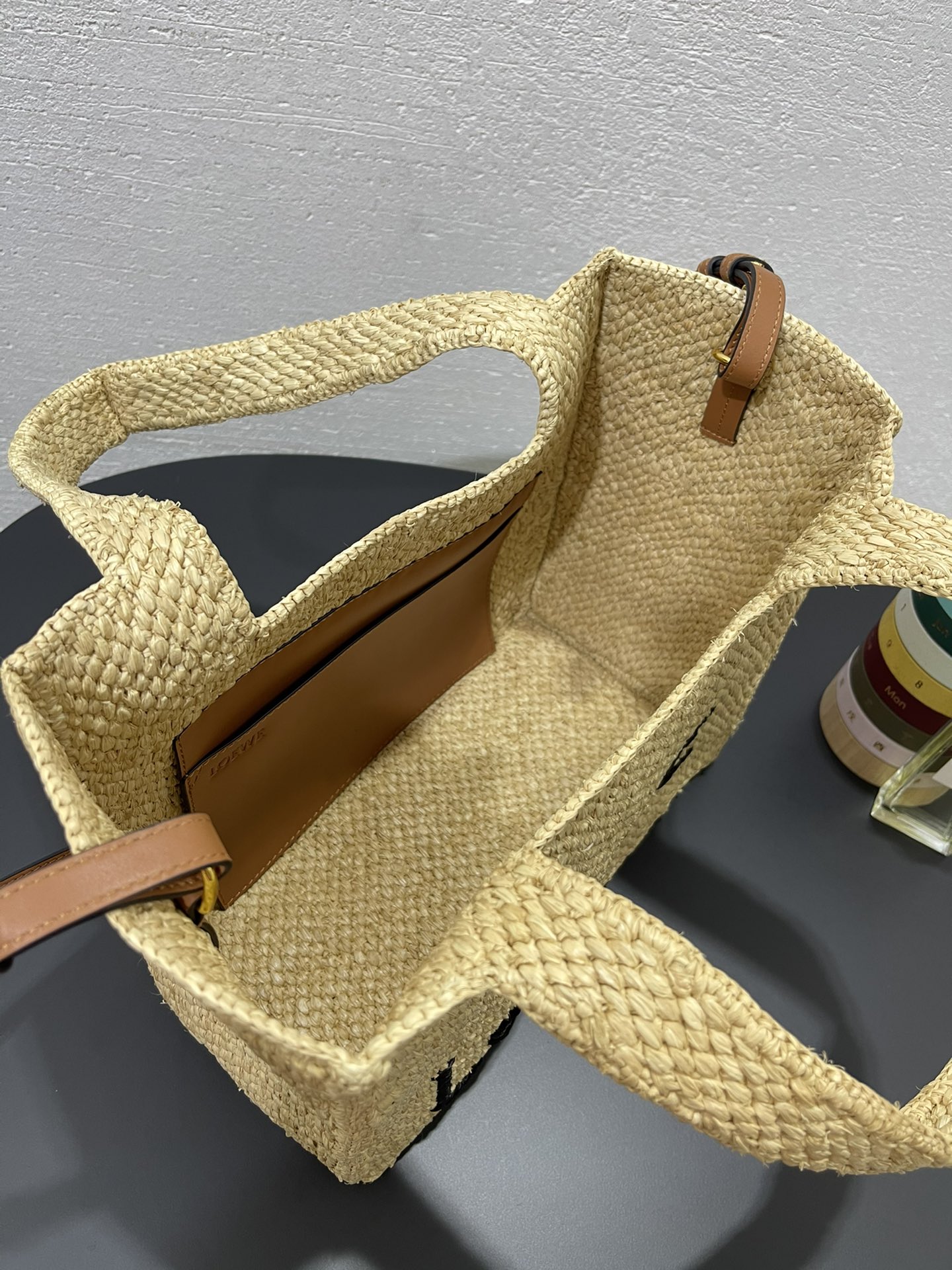 Loewe Raffia Font Tote Bag-30✕15✕25.5CM