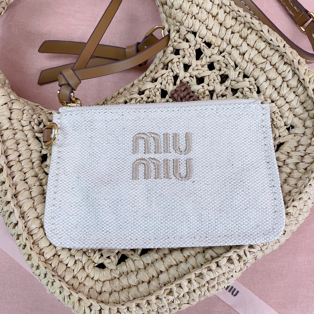 MiuMiu Wander Crochet-Knit Shoulder Bag-20X 17 X6CM