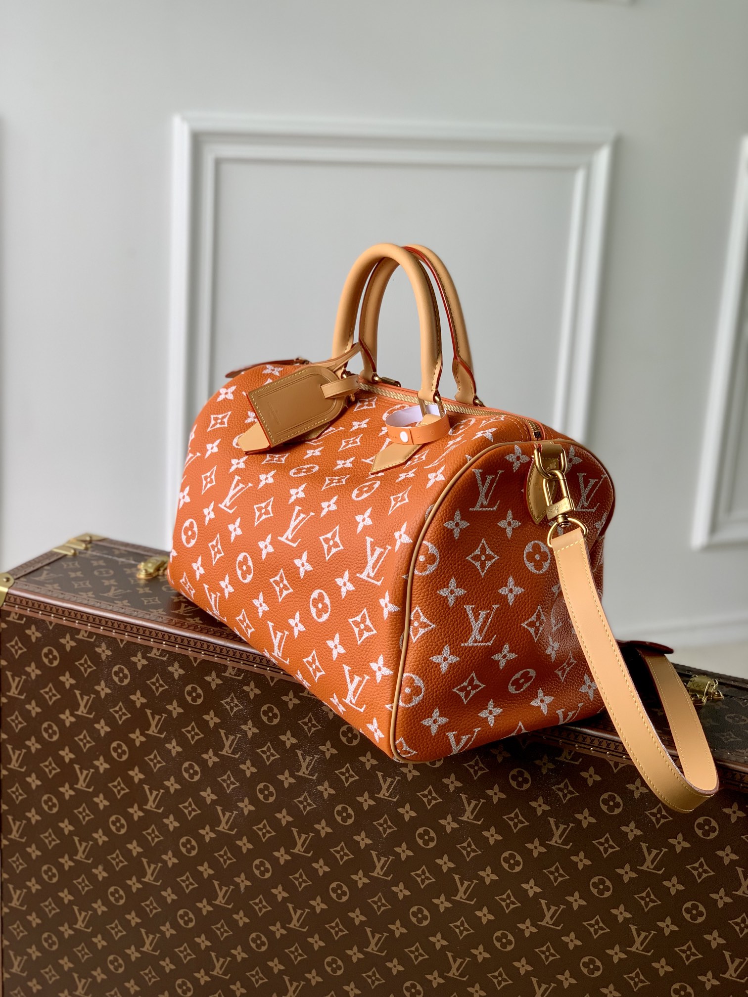 l**is V*t*n speedy p9 bandoulière 40 monogram leather -40 x 26 x 23cm