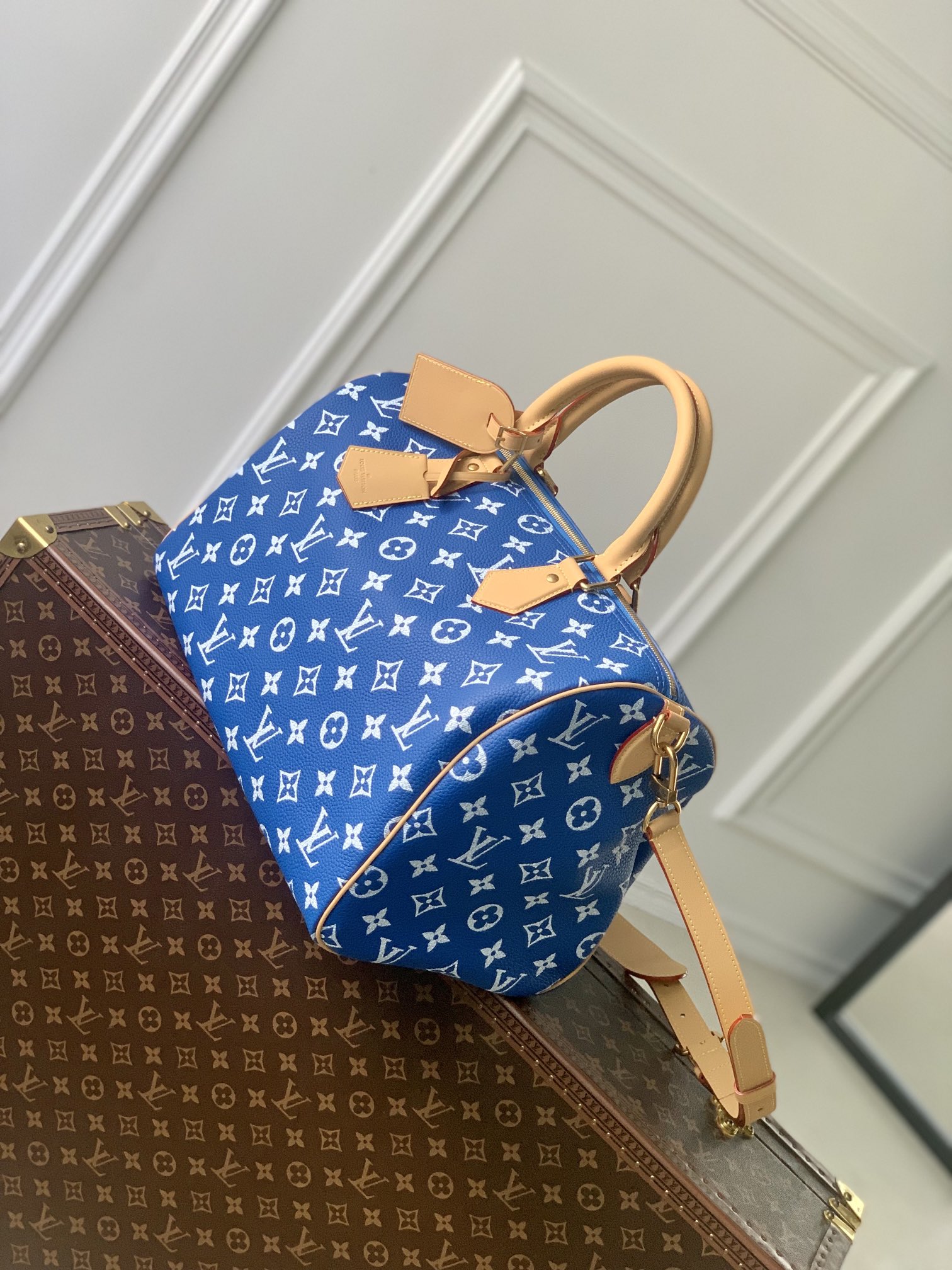 l**is V*t*n speedy p9 bandoulière 40 monogram leather -40 x 26 x 23cm