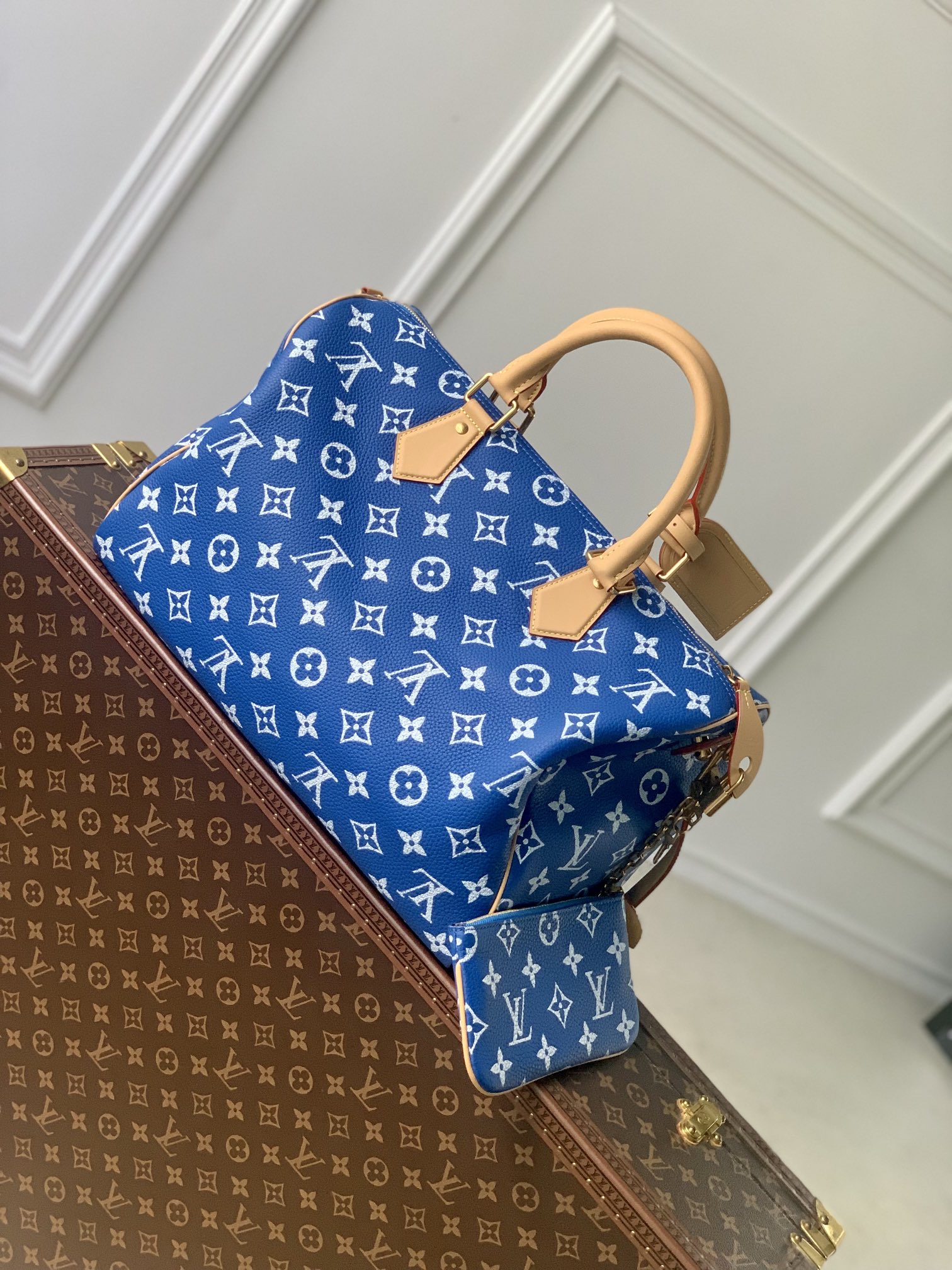 l**is V*t*n speedy p9 bandoulière 40 monogram leather -40 x 26 x 23cm