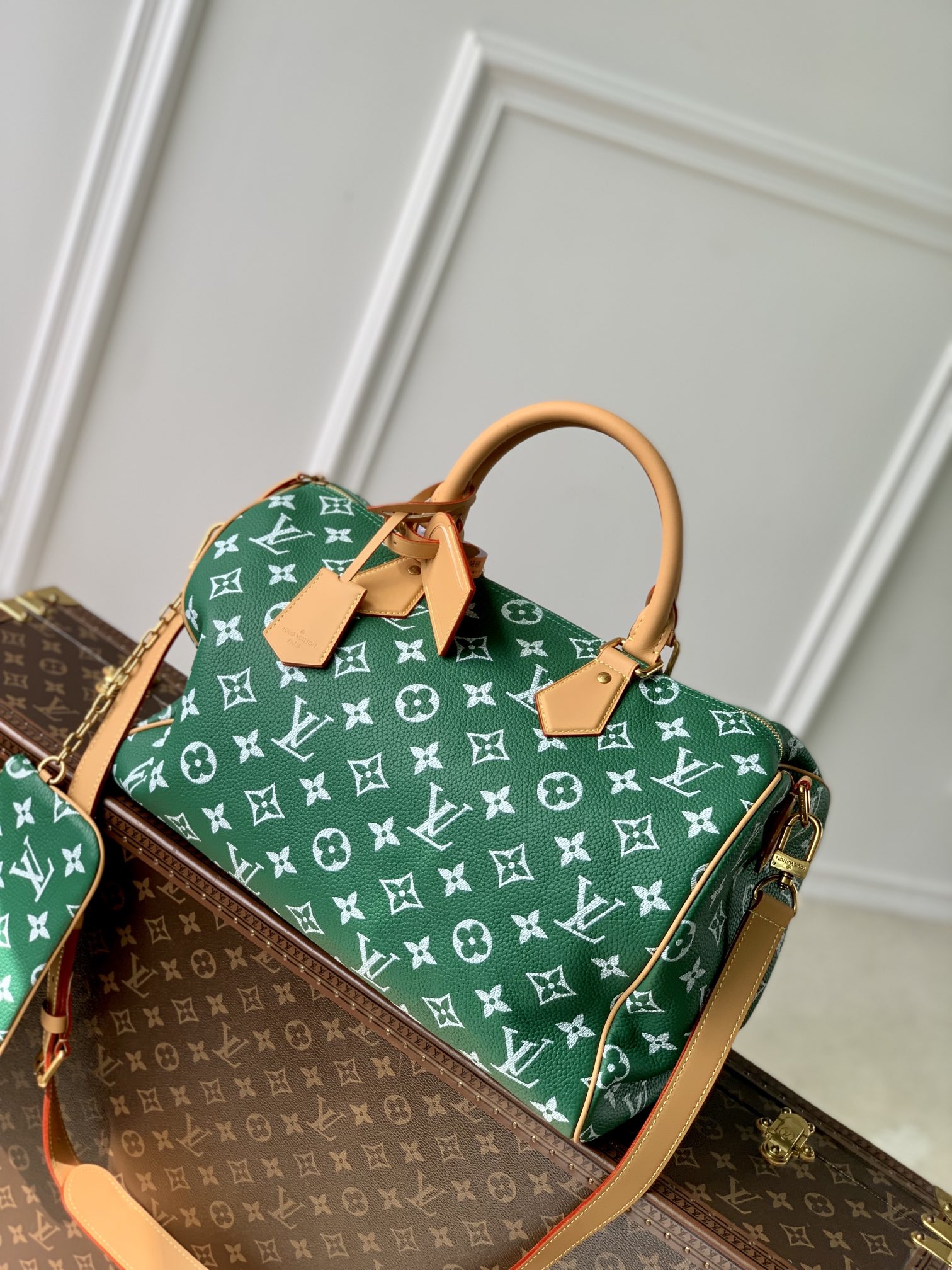 l**is V*t*n speedy p9 bandoulière 40 monogram leather -40 x 26 x 23cm