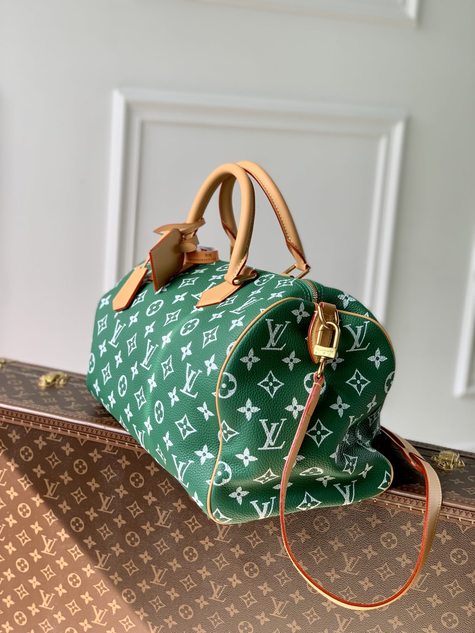 l**is V*t*n speedy p9 bandoulière 40 monogram leather -40 x 26 x 23cm