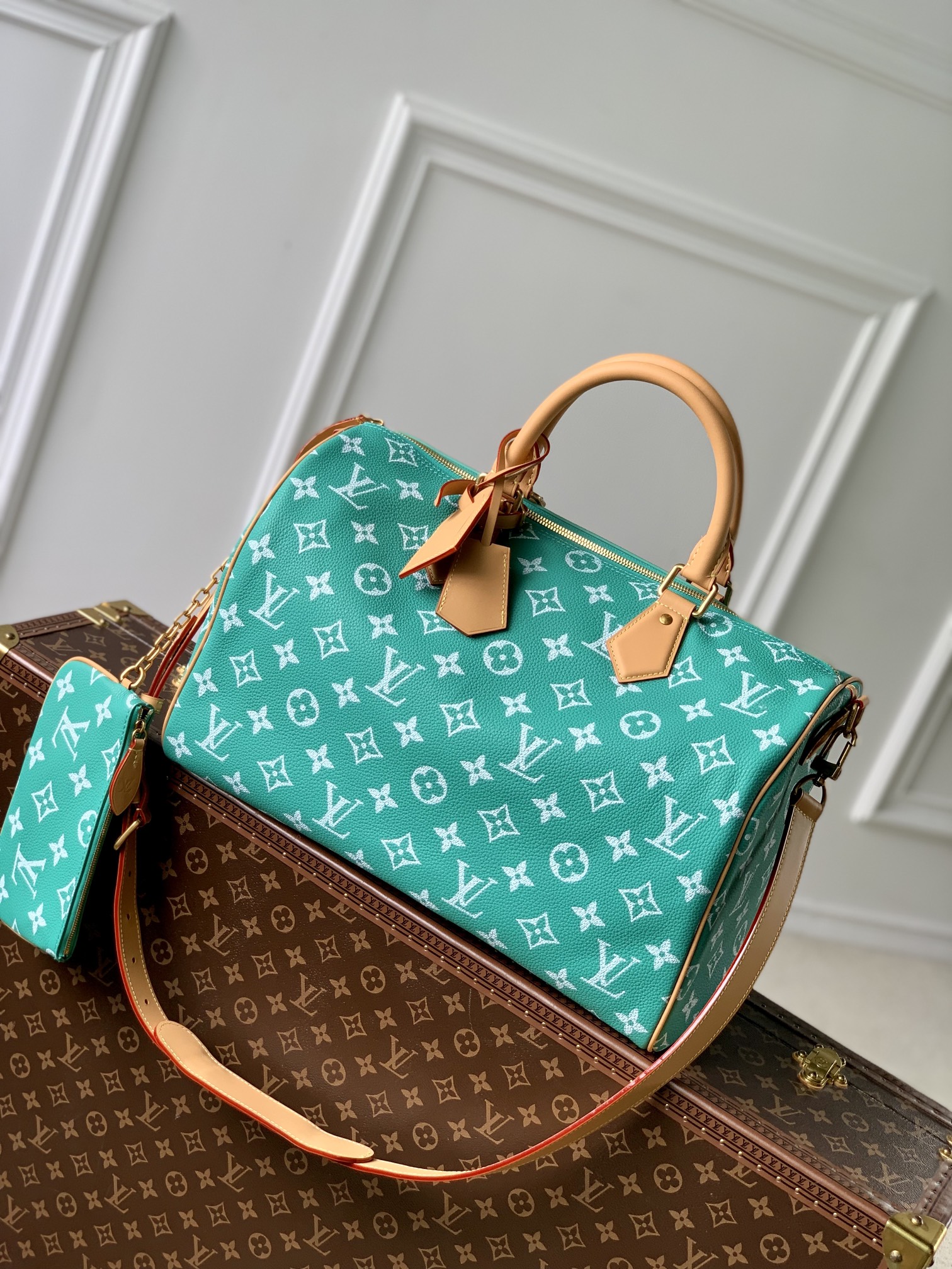 l**is V*t*n speedy p9 bandoulière 40 monogram leather -40 x 26 x 23cm
